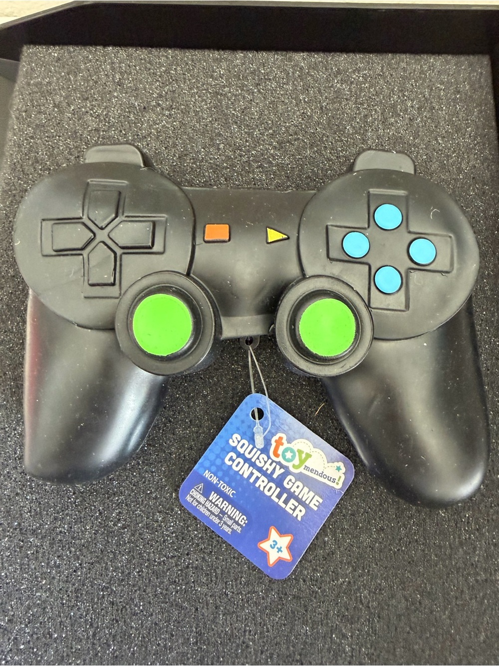 Toy Mendous Squishy Game Controller Fidget Toy Jumbo Black